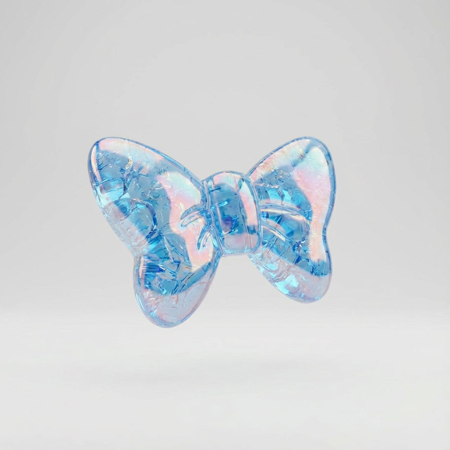 Moño Craquelado Pasador Acrílico Perlado Surtido x Unidad