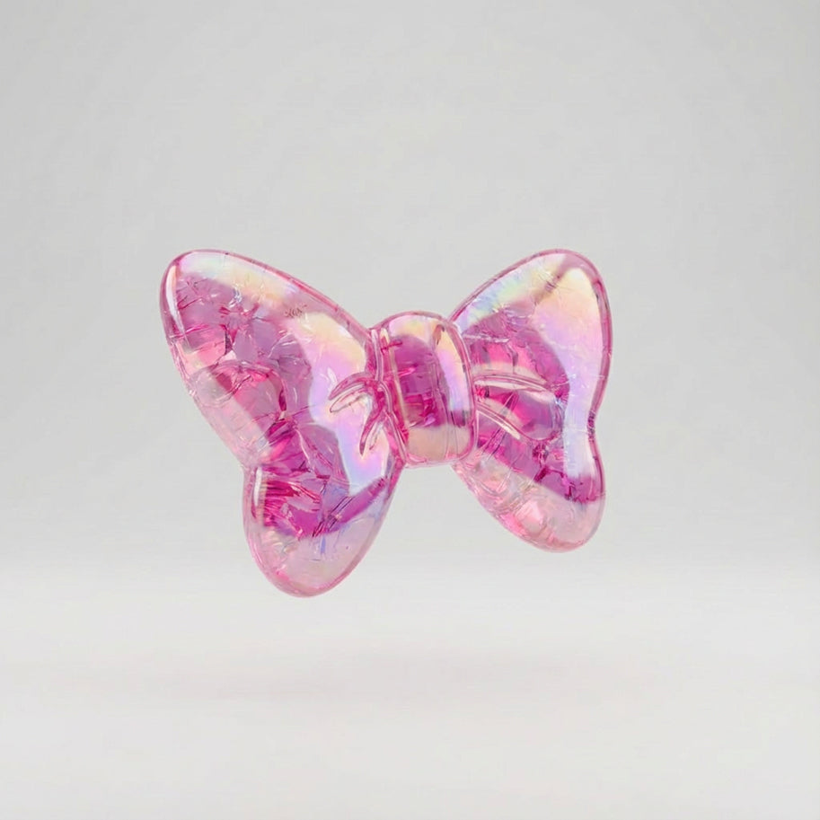 Moño Craquelado Pasador Acrílico Perlado Surtido x Unidad