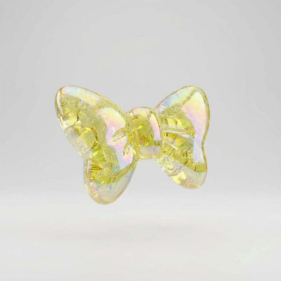 Moño Craquelado Pasador Acrílico Perlado Surtido x Unidad