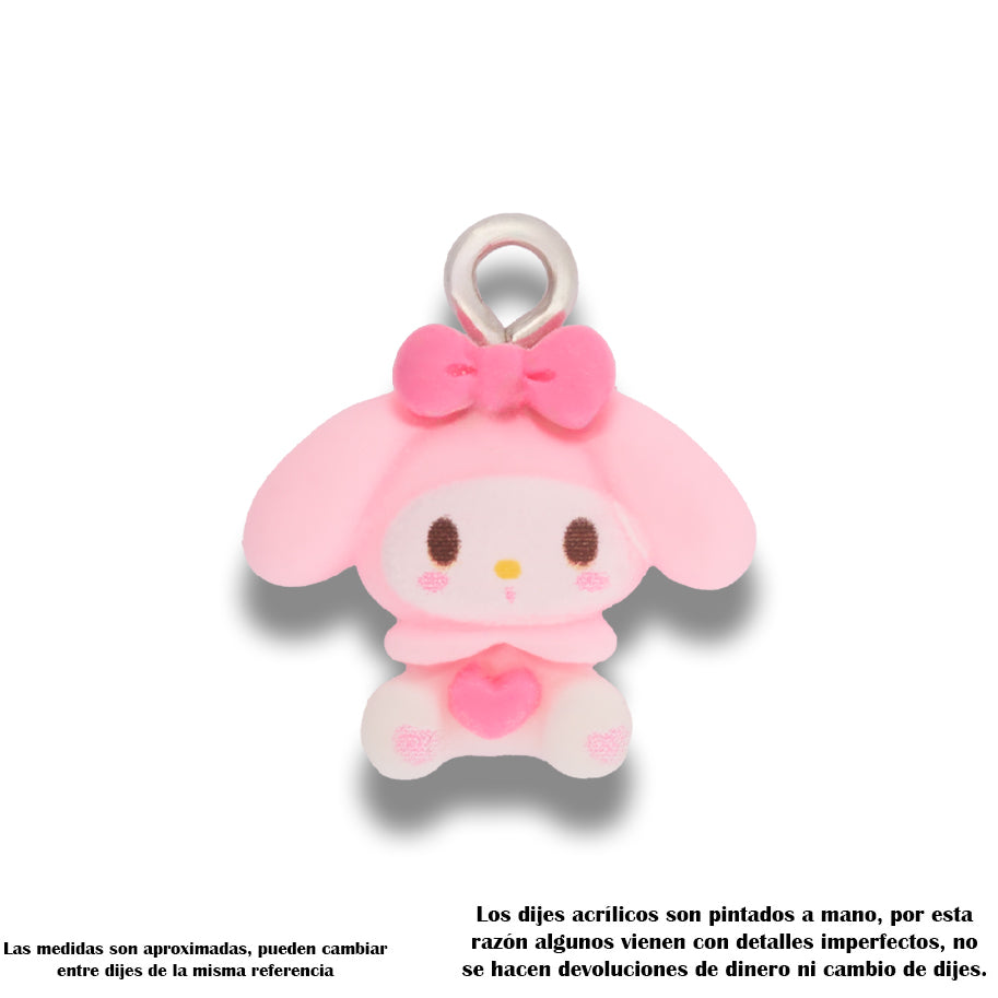 Dije Acrílico My Melody Corazón
