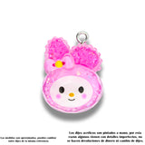 Dije Acrílico My Melody Glitter