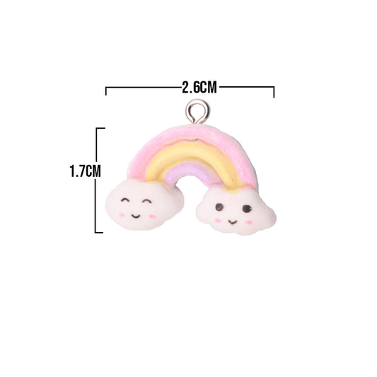 Dije Acrilico Nube Arcoiris