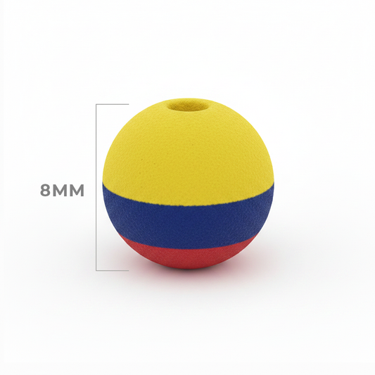 Bola Neopreno Bandera Colombia 8mm Liso