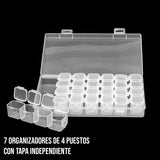 Organizador Plástico 28 Puestos Móviles