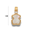 Dije Osito TS Nacar Collar Dorado Rodinado
