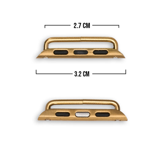 Pasador 38/40/42mm Para Smart Watch Dorado Acero X Par