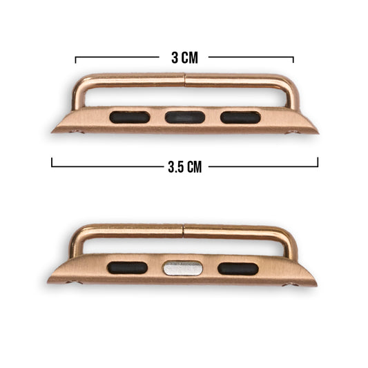 Pasador 42/44/45mm Para Smart Watch Rosado Acero X Par
