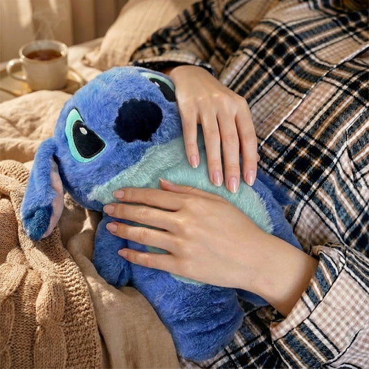 Peluche de Stitch Bolsa Con Agua Caliente Para Cólicos