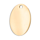 Placa Ovalo Dorado Acero