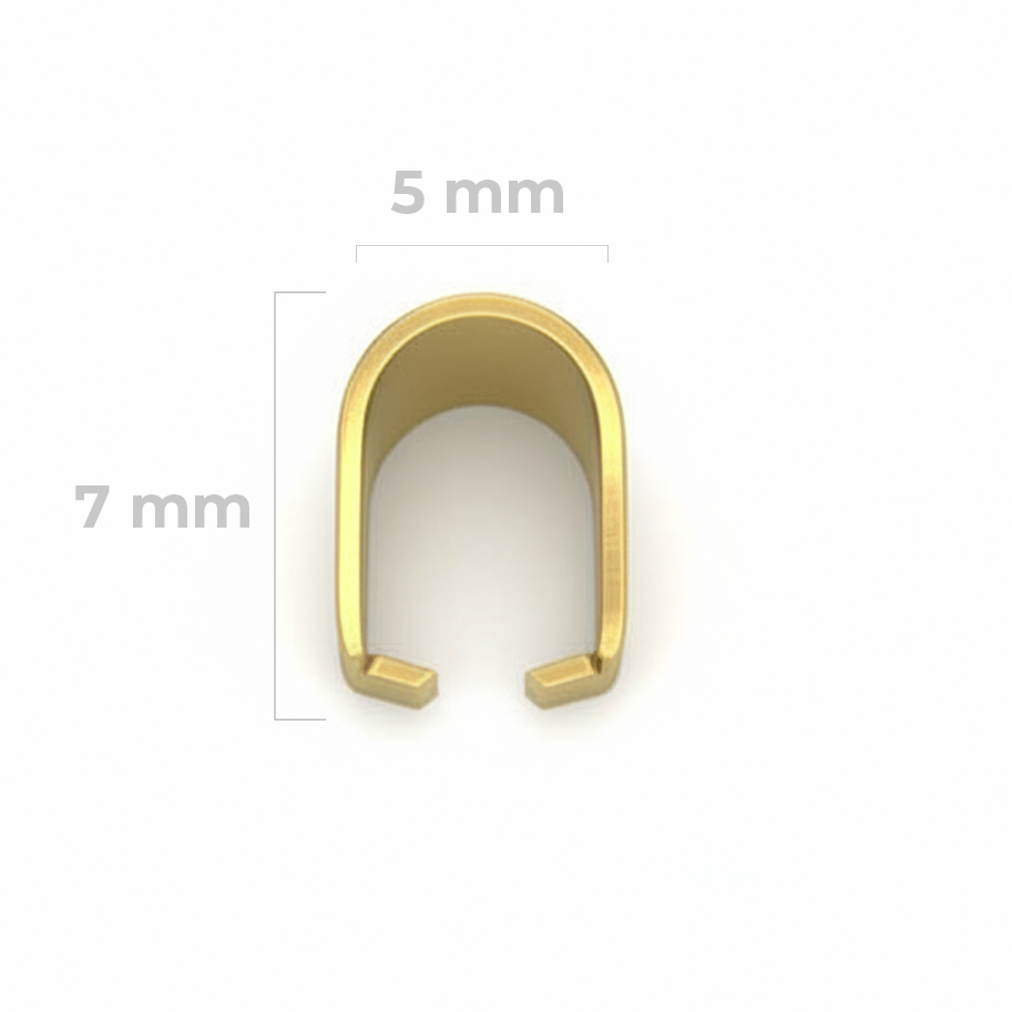 Portadije - Cargador 5x7mm Dorado De Acero
