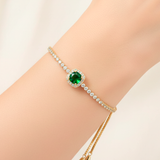 Pulsera Ajustable 1 Cuadro Verde
