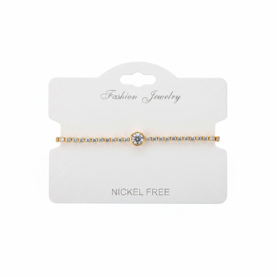 Pulsera Ajustable Circon Central Stras