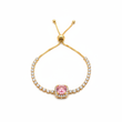 Pulsera Ajustable Piedra Rosa