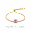 Pulsera Ajustable Piedra Rosa
