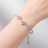 Pulsera Ajustable X3 Cora plateada