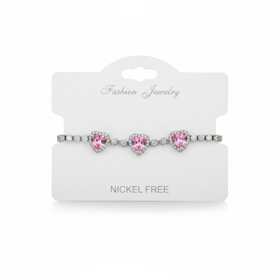 Pulsera Ajustable X3 Cora plateada