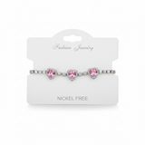 Pulsera Ajustable X3 Cora plateada