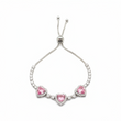 Pulsera Ajustable X3 Cora plateada