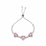 Pulsera Ajustable X3 Cora plateada
