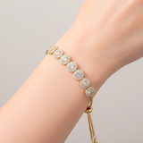 Pulsera Ajustable x 8 circon PB