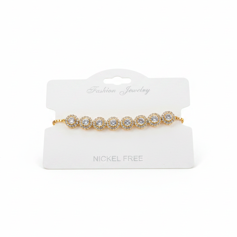 Pulsera Ajustable x 8 circon PB