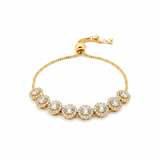 Pulsera Ajustable x 8 circon PB