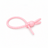 Pulsera Cordón Neopreno Conejo Rosado Claro