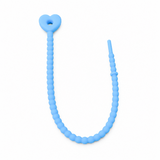 Pulsera Cordón Neopreno Corazon Azul Cielo