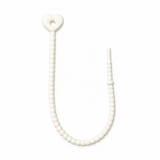 Pulsera Cordón Neopreno Corazon Blanco