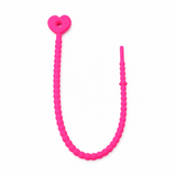 Pulsera Cordón Neopreno Corazon Fucsia