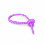 Pulsera Cordón Neopreno Corazon Morado