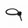 Pulsera Cordón Neopreno Corazon Negro