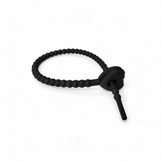 Pulsera Cordón Neopreno Corazon Negro