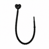 Pulsera Cordón Neopreno Corazon Negro
