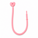 Pulsera Cordón Neopreno Corazon Rosado Claro