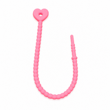Pulsera Cordón Neopreno Corazon Rosado