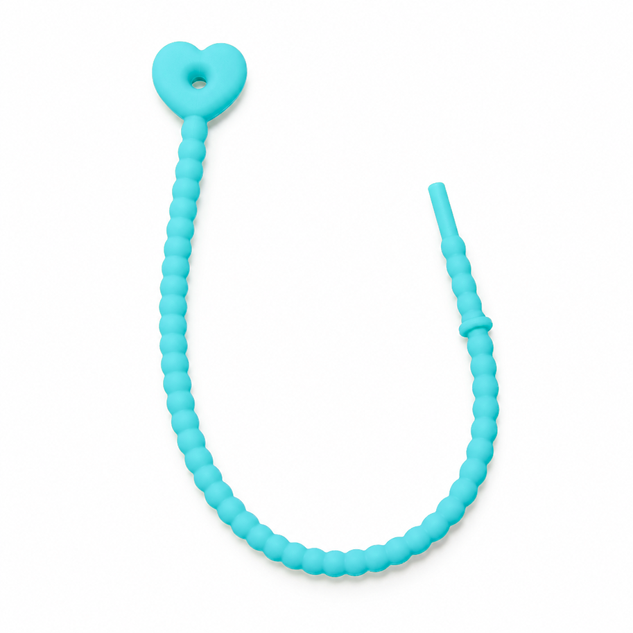 Pulsera Cordón Neopreno Corazon Verde Menta