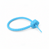 Pulsera Cordón Neopreno Flor Azul Cielo