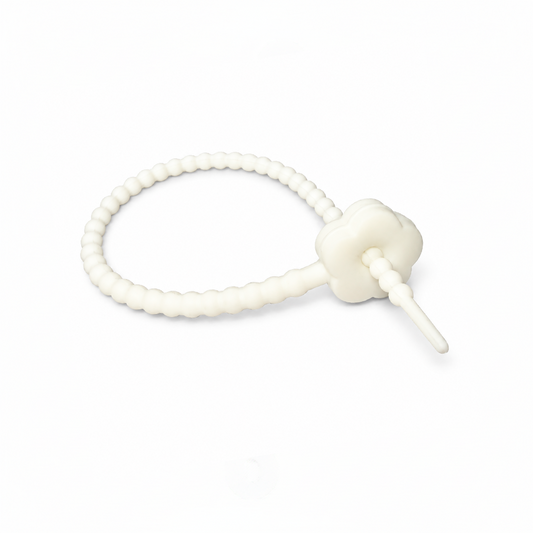 Pulsera Cordón Neopreno Flor Blanco