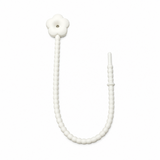 Pulsera Cordón Neopreno Flor Blanco