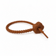 Pulsera Cordón Neopreno Flor Café