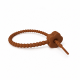 Pulsera Cordón Neopreno Flor Café
