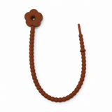 Pulsera Cordón Neopreno Flor Café