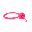 Pulsera Cordón Neopreno Flor Fucsia
