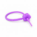 Pulsera Cordón Neopreno Flor Morado