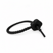 Pulsera Cordón Neopreno Flor Negro
