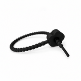 Pulsera Cordón Neopreno Flor Negro