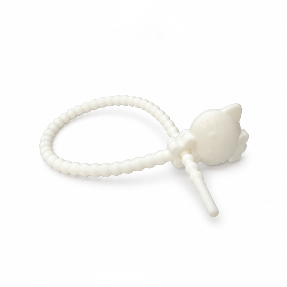 Pulsera Cordón Neopreno Hello Kitty Blanco