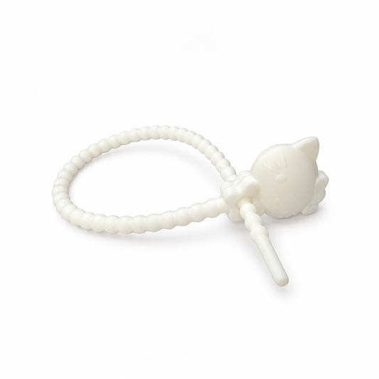 Pulsera Cordón Neopreno Hello Kitty Blanco