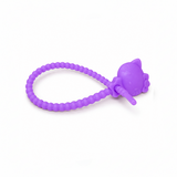 Pulsera Cordón Neopreno Hello Kitty Morado Neón